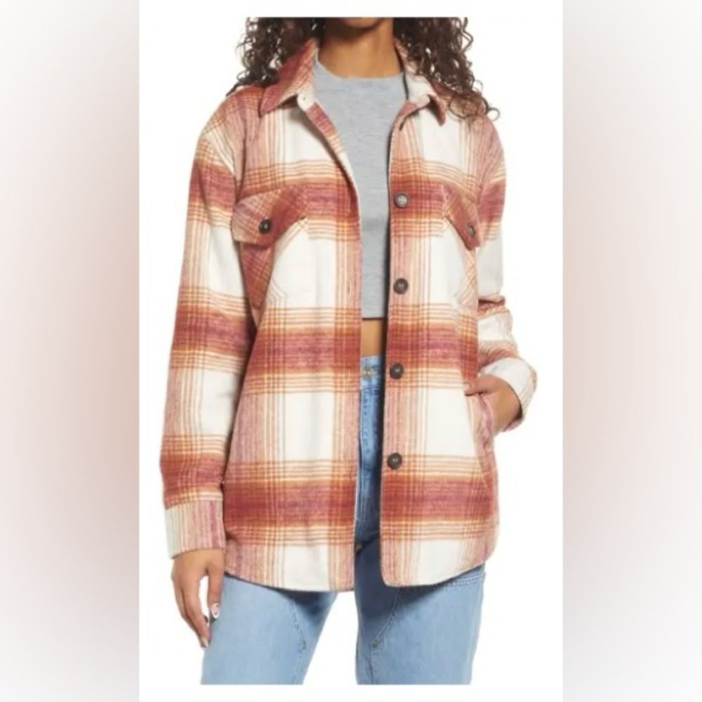 Thread & Supply XS Plaid Flannel Cozy Fall Oversize Shacket​​​